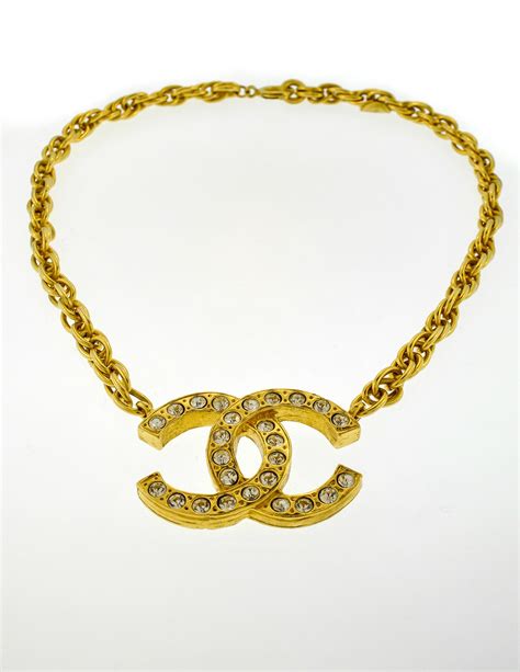 collier chanel cc|gold chanel necklace.